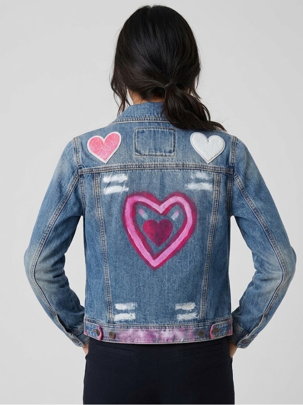 Hollister - Upcycled Light Wash Denim Jacket - Picture 1 of 8